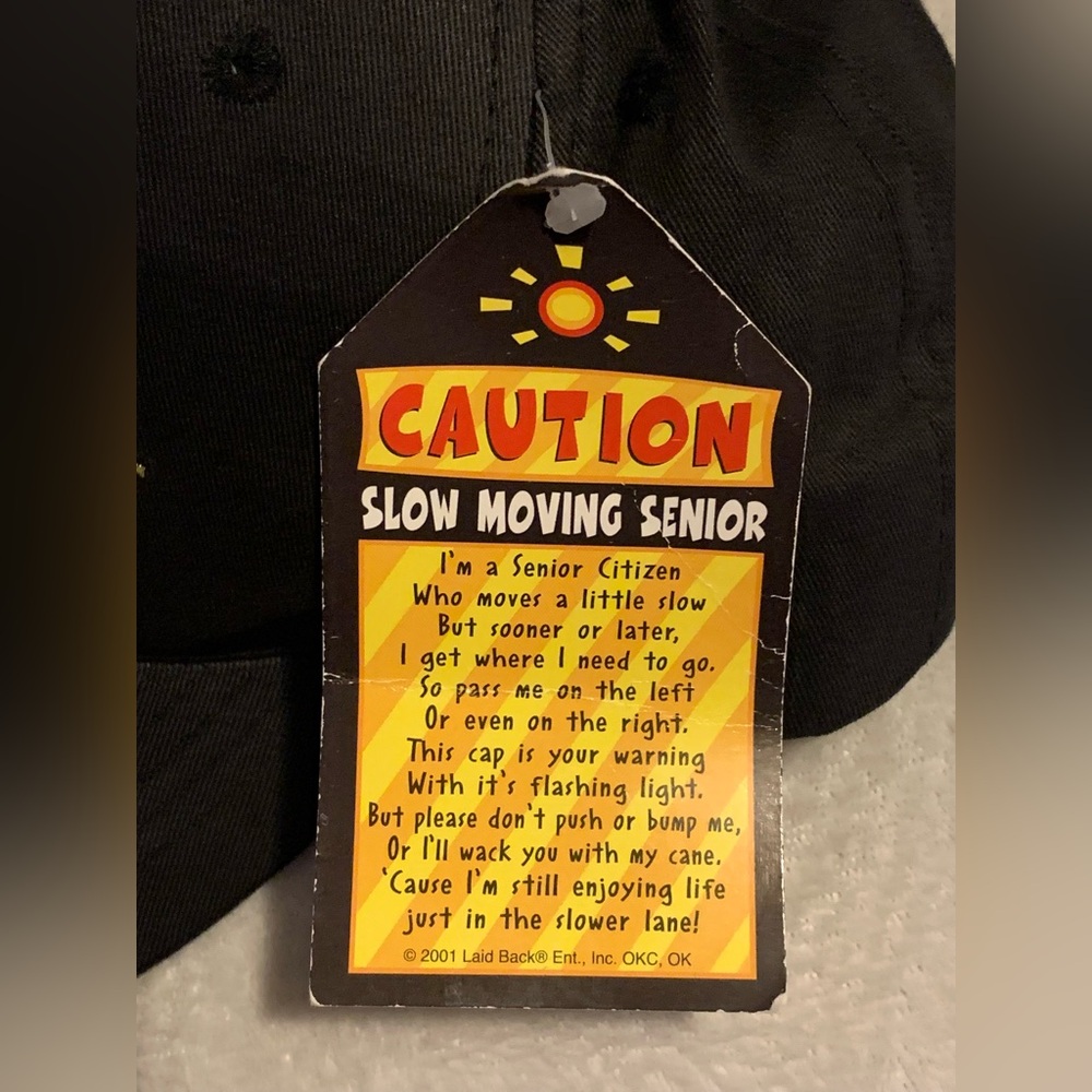 CAUTION: 50 & Slow hat with Tags - Picture 7 of 11
